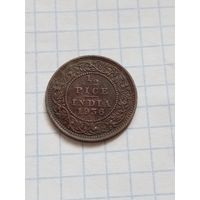 1/2 пайса 1936 года. Британская Индия.