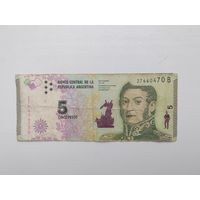 Аргентина 5 песо 2015_P-359a