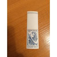 1946 Франция фауна птицы чистая MNH** с купоном (3-1)