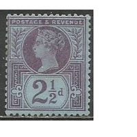 Британия. Королева Виктория. 1887г. Mi#89.