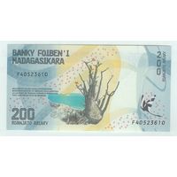 Мадагаскар 200 ариари 2017 год. UNC