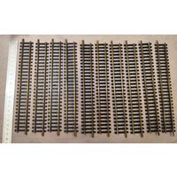 Рельсы прямые 10шт, L=204mm, Fleischmann #6001, НО 1:87