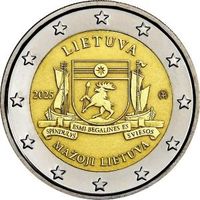 Литва 2 евро, 2025 Литовские этнографические регионы - Малая Литва UNC