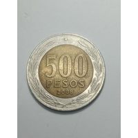 Чили 500 песо 2008 года .