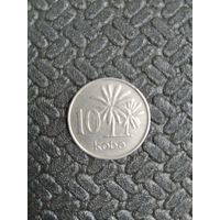 Нигерия 10 кобо 1976г.