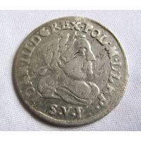 6 грошей 1684 SVP Samuel von Pfalcher  Zukowski B84.SVP.1.a (RR) Kopicki 1972 (R4)