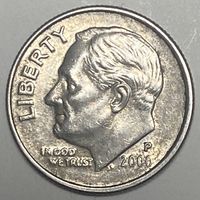 Монета. США. 10 центов 2000 год. Монетный двор Р.