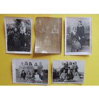 Фото "Женские портреты", Поставы, 1950-1960-е гг., 5 шт.