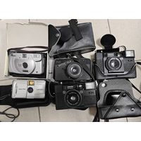 Лот фотоаппаратов СССР и нулевых