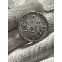 5 франков 1962 серебро , приятный сохран, с рубля, много лотов