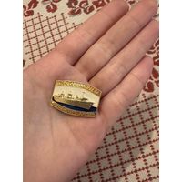 Корабли Николаева китобаза советская Россия ЗНАЧОК С РУБЛЯ