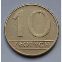 Польша, 10 злотых 1989 г.