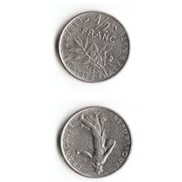 1/2 франка Франция 1966 год