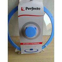 Крышка Стеклянная с Силиконовым Ободом и Ручкой - Диаметр 24 см - Новая.