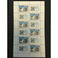 Съезд ВОФ. СССР,1989, малый лист