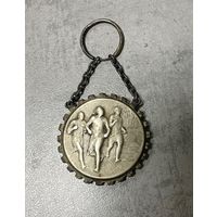 Медаль, жетон, знак спортивная Германия номерная 1936. Серебрение. Редкая