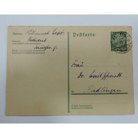 Почтовая карточка 1933 г. Германия
