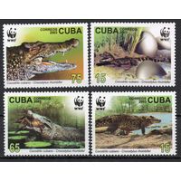 Куба 2003. Фауна WWF. Крокодилы 4 марки (4553)