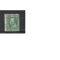 США-1908, (Скотт.348), гаш. , Стандарт, Президенты, Франклин