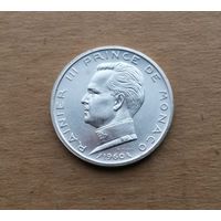 Монако, 5 франков 1960 г., серебро 0.835, Ренье III (князь в 1949-2005)