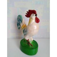 Игрушка старинная СССР Петух , петушок . Папье маше. Прессованные опилки.