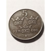 Швеция 5 оре 1949