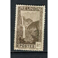Французские колонии - Реюньон - 1933 - Водопад 2С - [Mi.126] - 1 марка. Чистая без клея.  (Лот 73Gx)-T4P26