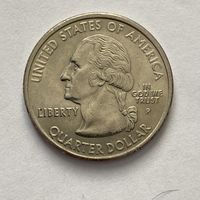 США 25 центов (квотер) 2000 Р New Hampshire