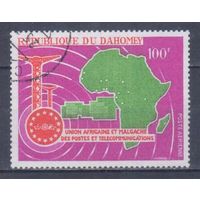 [1336] Дагомея 1967. Африканский почтовый союз. Одиночныйвыпуск.Гашеная марка.