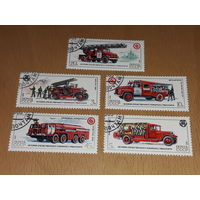 СССР 1985 История пожарного транспорта. Полная серия 5 марок