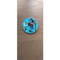 Значок. Ну, Погоди! Волк футболист. САЗ.