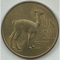 Перу 1 соль 1974 г. Лама. Состояние!