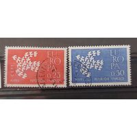 РАСПРОДАЖА ФРАНЦИЯ 1961г. Полная серия. Гаш.