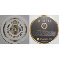 Подставка  под пиво  Warsteiner /Германия/.