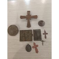 Крест большой, створки складеня и другое