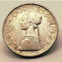 500 лир Италия, 1964 "Кораблик", приличное серебро, отличная