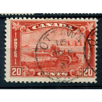 Британские колонии - Канада - 1930/31г. - сельское хозяйство, печать Оттава, 20 с - 1 марка - гашёная [Mi 153]. #3-WB-90-A-2