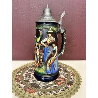 Очень красивый пивной бокал, Европа, клеймо, много лотов с рубля