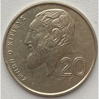 Кипр 20 центов 1992 г.
