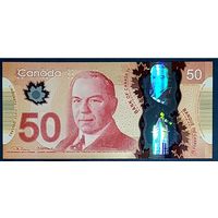 Канада 50 долларов 2012 года. Подписи Lane & Macklem. Тип Р-109d. Состояние UNC!