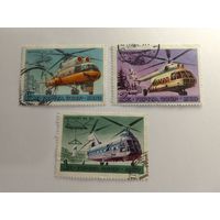 Марки  Вертолет СССР   1980   3 шт. -  2,00 руб.