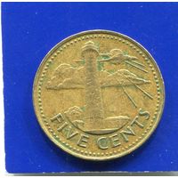 Барбадос 5 центов 1973