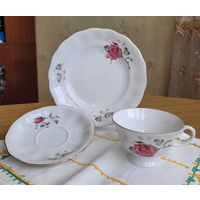 Чайное трио, тм Karolina (Каролина), Польша, винтаж.