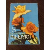 8 Сакавiка. Вiншую! Чистая.1956г.