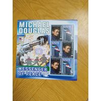 Сьерра Леоне малый лист 1996 г. Майкл Дуглас.