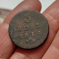 3 гроша 1814
