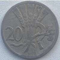 Чехословакия 20 геллеров 1927 г.