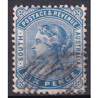 180.Aust. Великобритания. Австралийские штаты. Южная Австралия. Виктория. Стандарт. 1895 г. 6p. Mi.#75C.