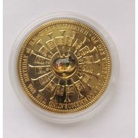 5 фунтов  2006 г. Королева Елизавета II. Позолота. Тристан-да-Кунья. С рубля