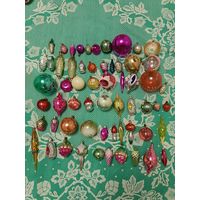 Елочные игрушки стеклянные СССР  с рубля